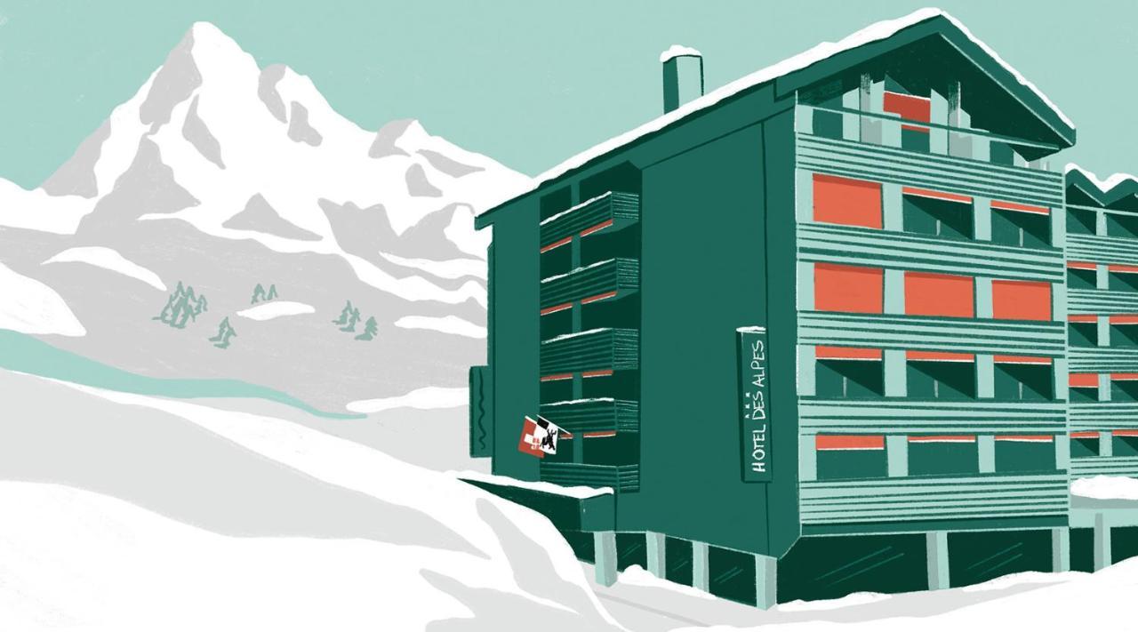 Hotel Des Alpes Флимс Экстерьер фото